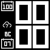 SimpleBig_LeftHand Amazfit BIP watchface