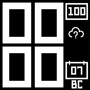 SimpleBig_weather_3 Amazfit BIP watchface