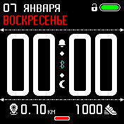 SimpleFace_(black) Amazfit BIP watchface