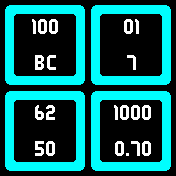 Simple_cyan Amazfit BIP watchface