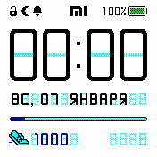 SimplyFaceColorDX_v3_0b Amazfit BIP watchface