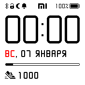 SimplyFaceWhiteDX_steps_v2_1b_red_weekend Amazfit BIP watchface