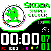 Skoda2 Amazfit BIP watchface