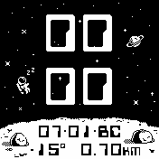 Space2 Amazfit BIP watchface
