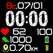 Strange Amazfit BIP watchface