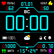 StratosNotSoRedDX_v1_f2 Amazfit BIP watchface