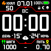 Stratos_red_4 Amazfit BIP watchface
