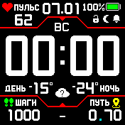 Stratos_red_4_pulse Amazfit BIP watchface