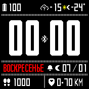 Strong Amazfit BIP watchface