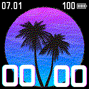 Summer Amazfit BIP watchface
