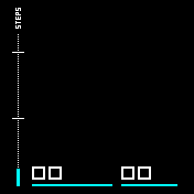 TTMMCHART_Cyan Amazfit BIP watchface