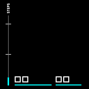 TTMMCHART_Cyan Amazfit BIP watchface