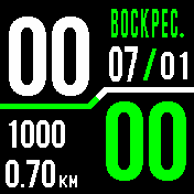 TagFox_Diagonal Amazfit BIP watchface