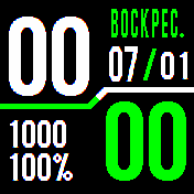 TagFox_Diagonal_batt_AA Amazfit BIP watchface