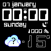 TechnoPebbleStyle_Steps_Eng Amazfit BIP watchface