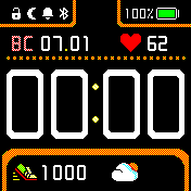 TheWF_orange Amazfit BIP watchface