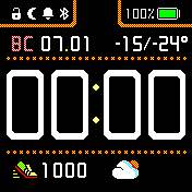 TheWF_orange_weather Amazfit BIP watchface