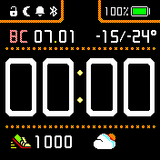 TheWF_orange_weather Amazfit BIP watchface