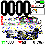 UAZ Amazfit BIP watchface