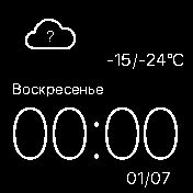 UI_Apple_2 Amazfit BIP watchface