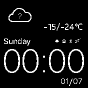 UI_Apple_Eng Amazfit BIP watchface