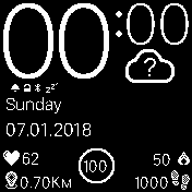 UI_Apple_MaxIfo Amazfit BIP watchface