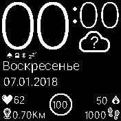 UI_Apple_MaxInfo_i2 Amazfit BIP watchface
