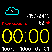 UI_Apple_V3 Amazfit BIP watchface