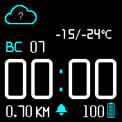 UI_Apple_red_dots_BT Amazfit BIP watchface
