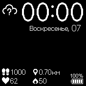 UIface Amazfit BIP watchface