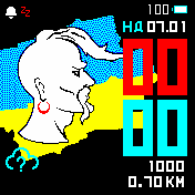 UkrKozak-01 Amazfit BIP watchface