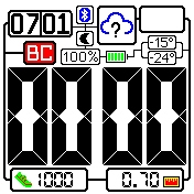 Valerka_Big_White1 Amazfit BIP watchface