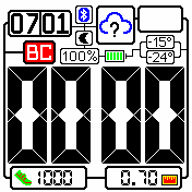 Valerka_Big_White1 Amazfit BIP watchface