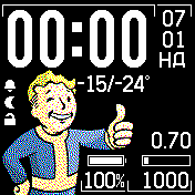 Vaultboy_ua_v4_9 Amazfit BIP watchface
