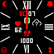 WF-RIM-BW Amazfit BIP watchface