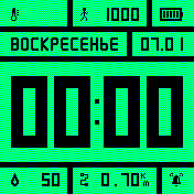WFGreen2 Amazfit BIP watchface