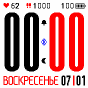 WRN_inv Amazfit BIP watchface