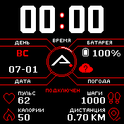 W_R_BT_Status Amazfit BIP watchface