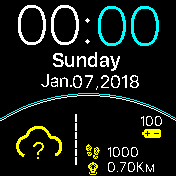 W_W_black_info_Eng Amazfit BIP watchface