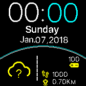 W_W_black_info_Eng Amazfit BIP watchface
