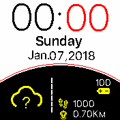 W_W_white_info_Eng Amazfit BIP watchface