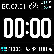 Watchface_ASM_3 Amazfit BIP watchface