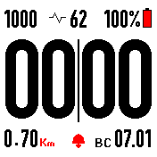 White_digits Amazfit BIP watchface