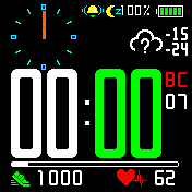WinDClock52__ Amazfit BIP watchface