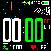WinDClock52__ Amazfit BIP watchface