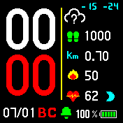 Wind_25Left Amazfit BIP watchface