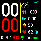 Wind_25Left Amazfit BIP watchface
