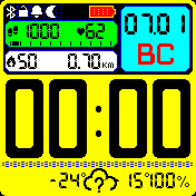 Yellow_Digital Amazfit BIP watchface
