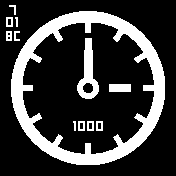 analogue Amazfit BIP watchface