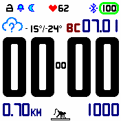 b2rdetor_SHWARZ_weatherinside_DASHseconds_ver2 Amazfit BIP watchface